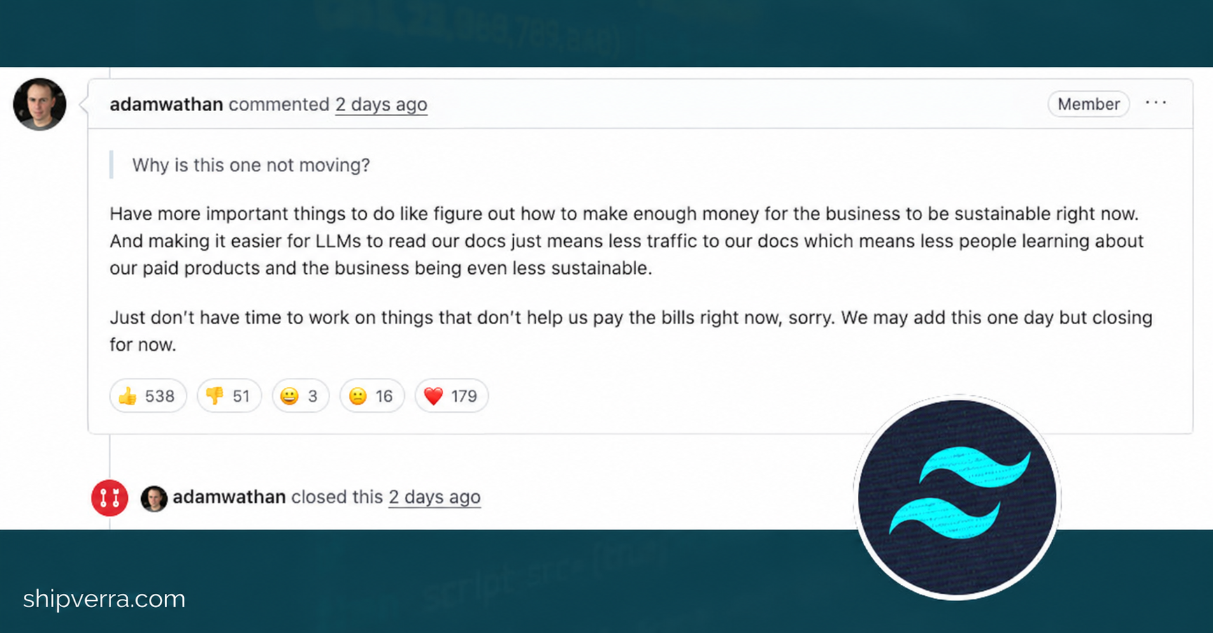 Tailwind's AI Crisis: 75% Layoffs, 80% Revenue Drop